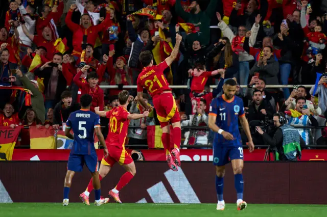 Mikel Oyarzabal celebrates