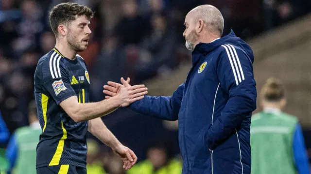 Ryan Christie and Steve Clarke