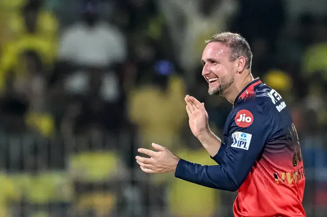 Liam Livingstone celebrates wicket