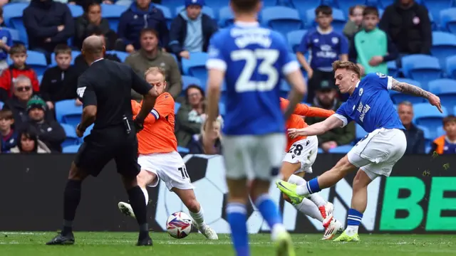 Isaak Davies gives Cardiff the lead against Sheffield Wednesday