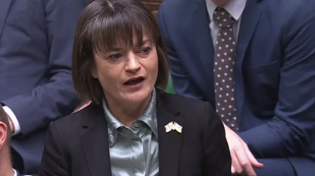 Johanna Baxter MP speaks to MPs on 3 March 2025