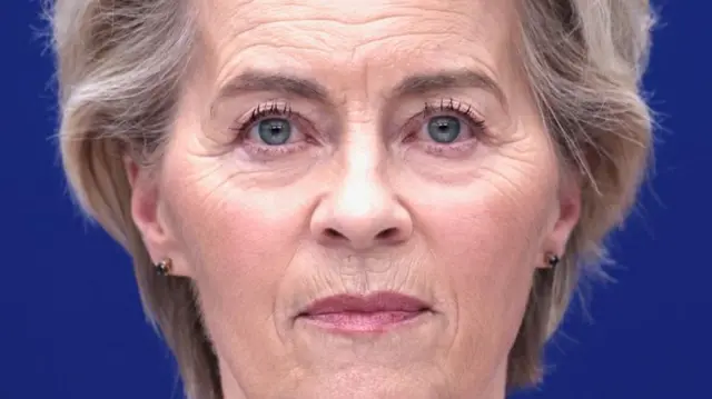 EU Commission President Ursula von der Leyen pictured in Brussels on 3 March 2025