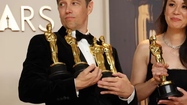 Sean Baker and his four Oscars
