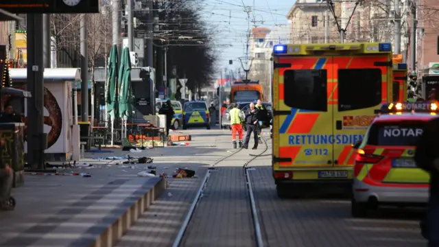 Police at the scene
