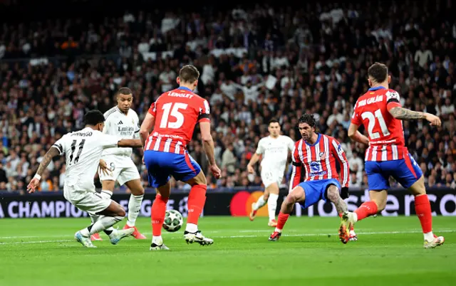 Rodrygo of Real Madrid scores