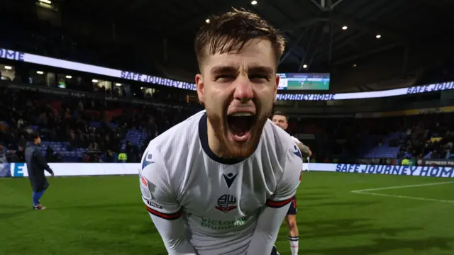 John McAtee celebrates for Bolton