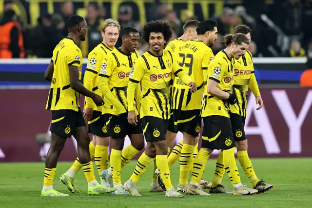 Karim Adeyemi of Borussia Dortmund celebrates