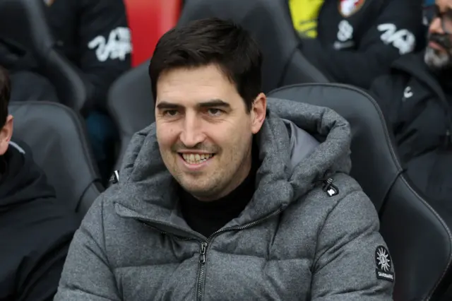 Andoni Iraola smiling