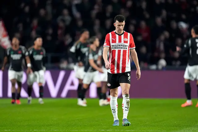 Ivan Perisic of PSV disappointed