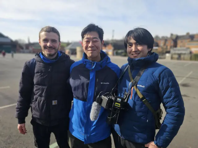 Photo from left to right, Adam, Yuki and Kohei