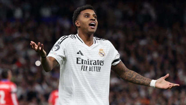 Real Madrid's Rodrygo celebrates