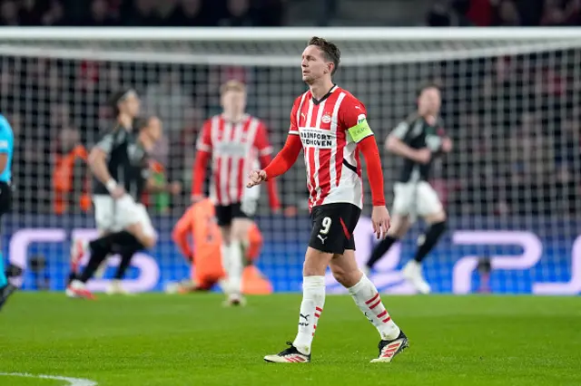 Luuk de Jong of PSV disappointed