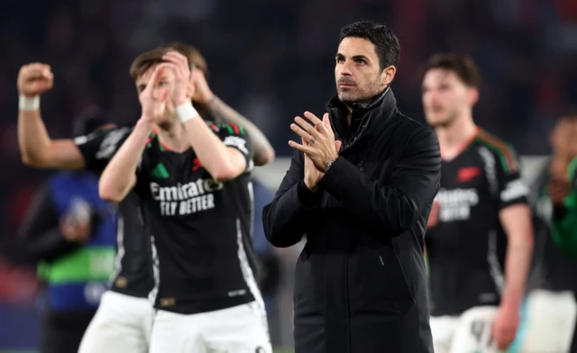 Arsenal manager Mikel Arteta after the final whistle