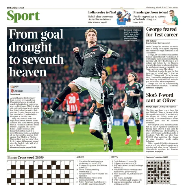 Times back page March 5