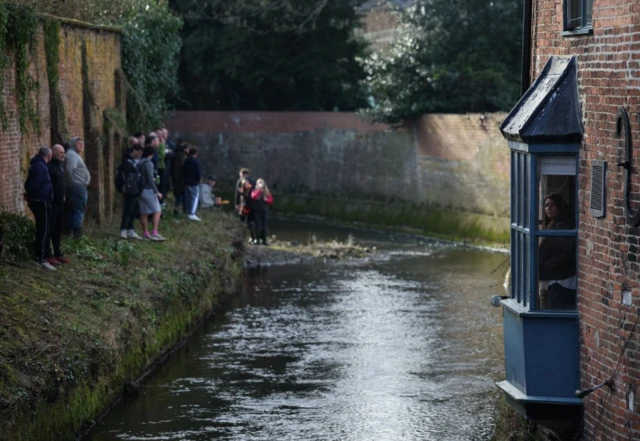 A picture in Ashbourne during Shrovetide