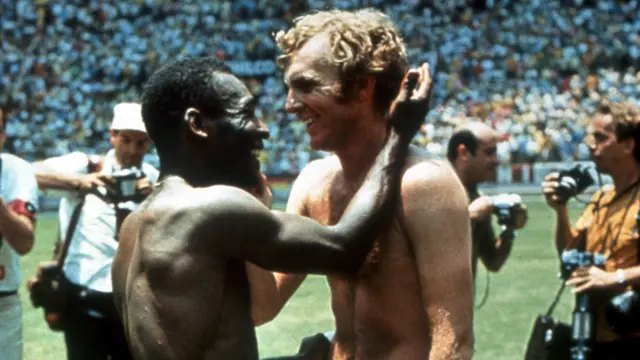 Pele and Bobby Moore