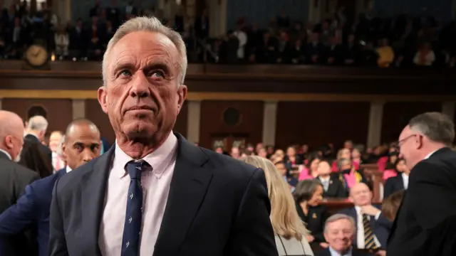 U.S. Secretary of Health and Human Services Robert F. Kennedy Jr. attends U.S. President Donald Trump's address to a joint session of Congress