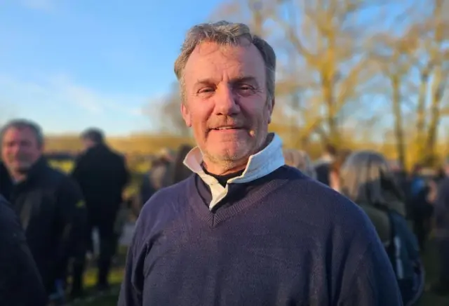 Jonathan Dodd in a field