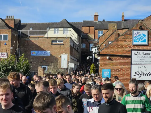 Crowds in Ashbourne