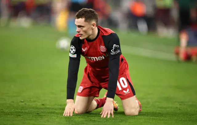 Florian Wirtz looks dejected