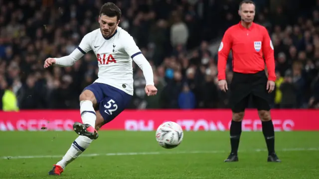 Troy Parrott in action for Tottenham