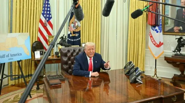 Donald Trump in the Oval Office