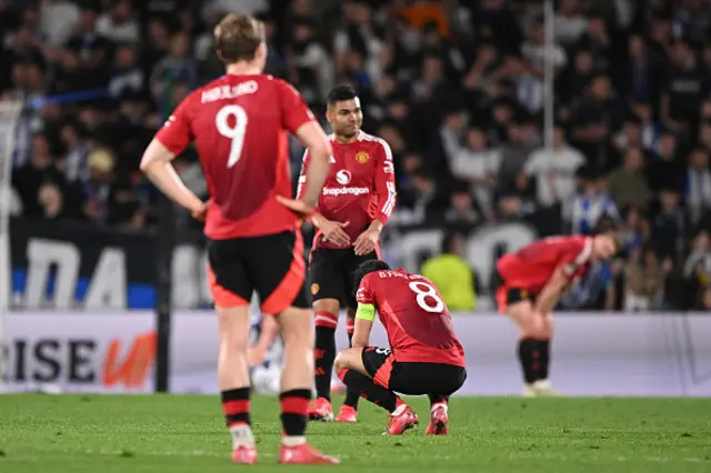 Bruno Fernandes of Manchester United disappointed