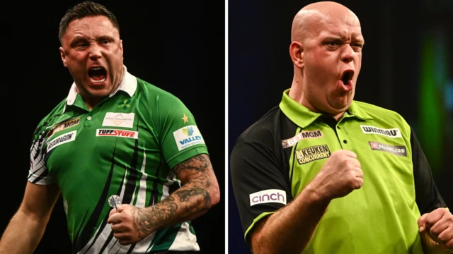 Price v Van Gerwen Premier League darts