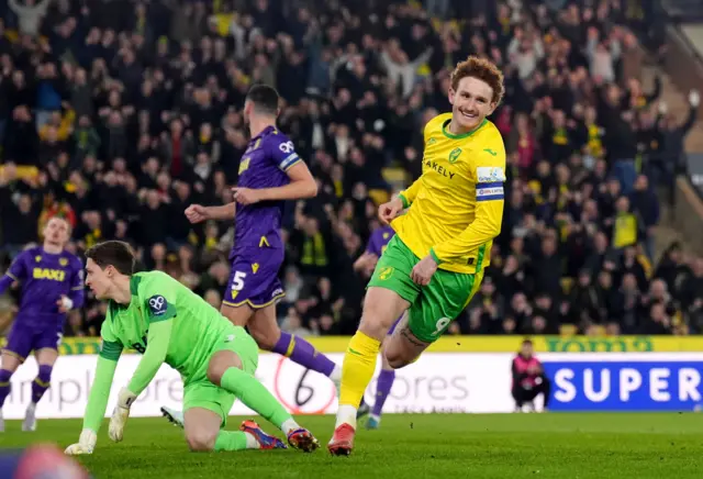 Josh Sargent celebrates