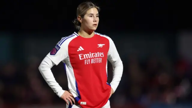 Kyra Cooney-Cross of Arsenal during the WSL match against West Ham