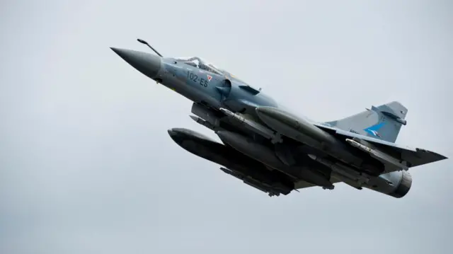 A French Mirage 2000-5 aircraft