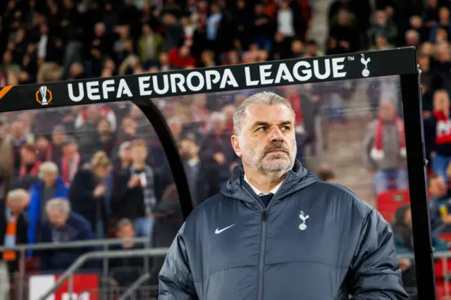 Ange Postecoglou during the AZ Alkmaar game