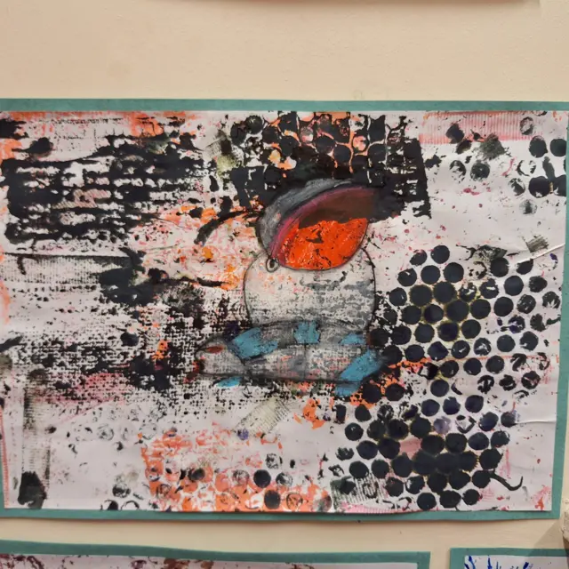 Collagraph of an astronaut