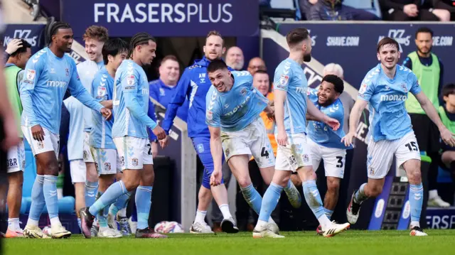 Bobby Thomas celebrates scoring