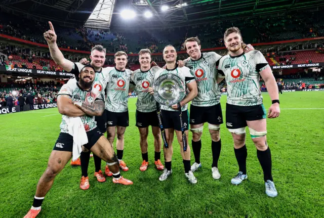 Ireland celebrate the Triple Crown