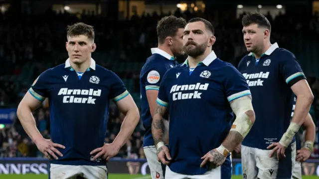Scotland players look dejected