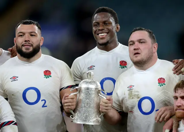 Maro Itoje and Jamie George