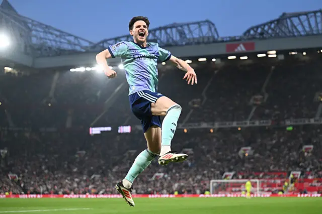 Declan Rice of Arsenal celebrates