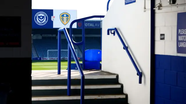 Fratton Park ahead of kick-off