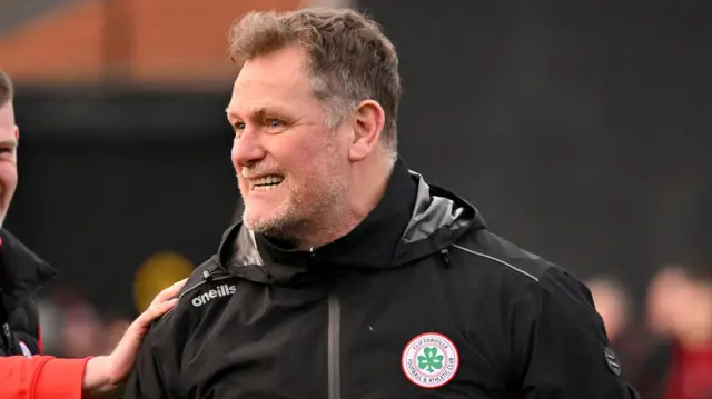 Jim Magilton's Cliftonville won the Irish Cup final in May last year