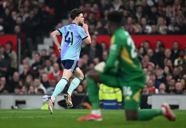 Declan Rice of Arsenal celebrates