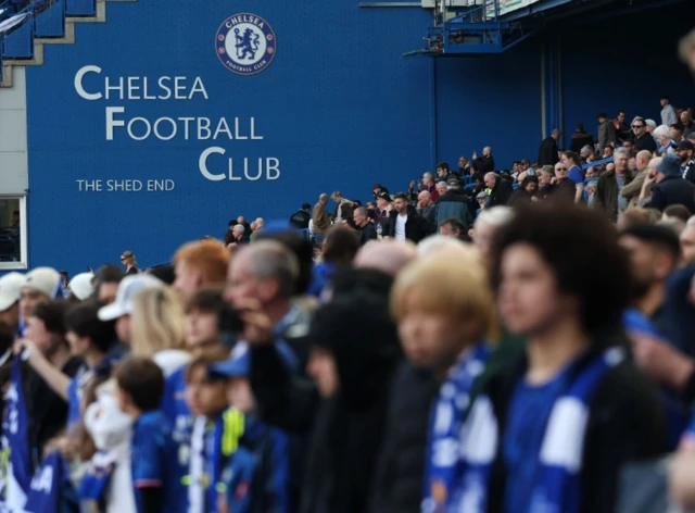 Chelsea fans at Stamford Bridge