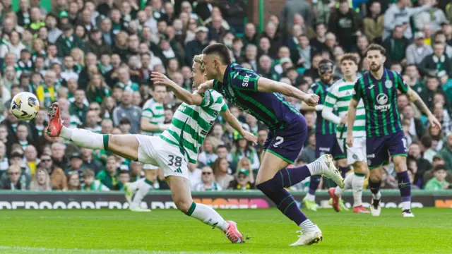 Celtic and Hibernian players