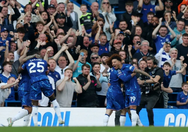 Chelsea's Marc Cucurella celebrates