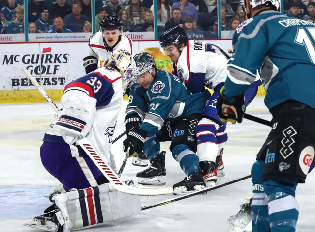 Jordan Kawaguchi scores for the Giants