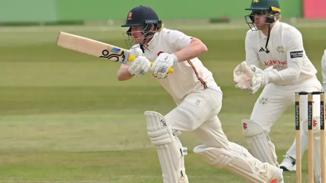 Jordan Cox batting
