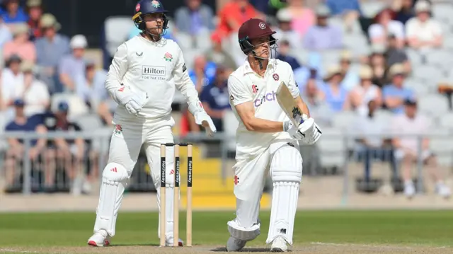Calvin Harrison batting for Northants