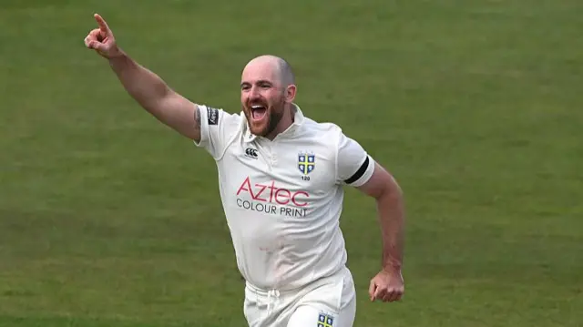Ben Raine celebrates