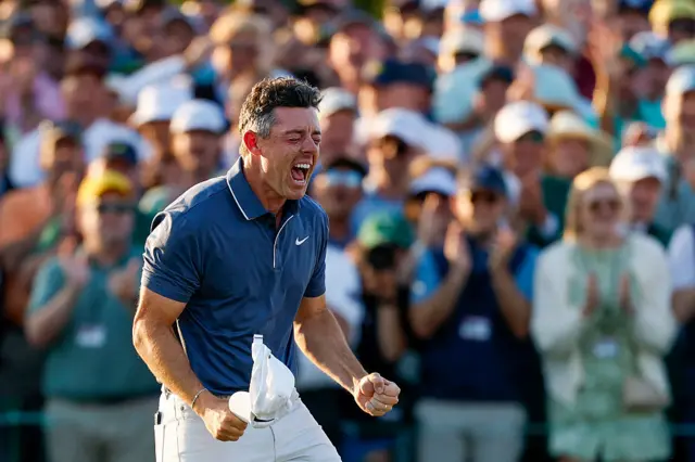 Rory celebrates