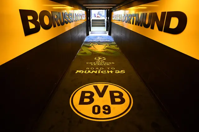 The tunnel in the Signal Iduna Park